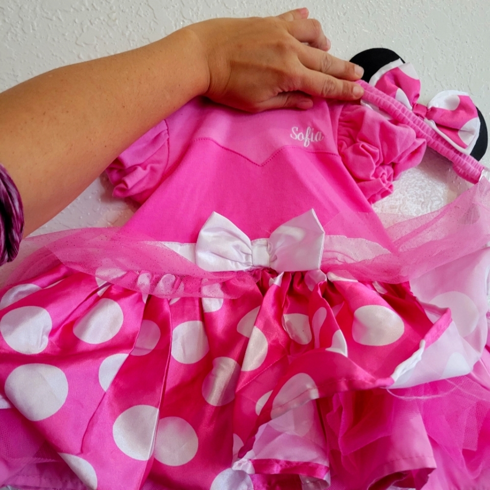 NWT Pink Disney dress with headband 18-24 months